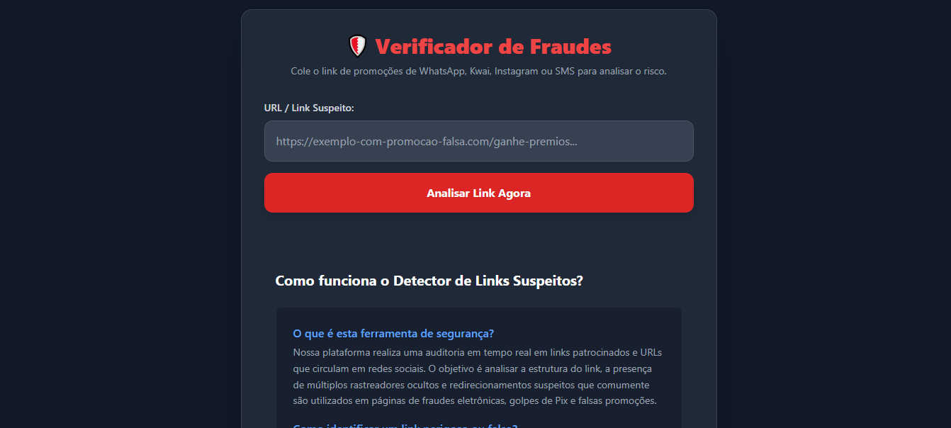 Detector de Padrões & Validador Web